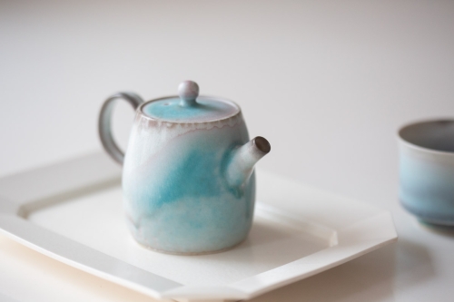 Chameleon Soda Ash Wood Fired Teapot I - Image 10