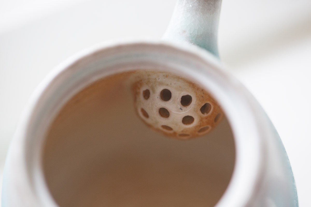 chameleon soda ash wood fired teapot i 3 25 4 | BITTERLEAF TEAS