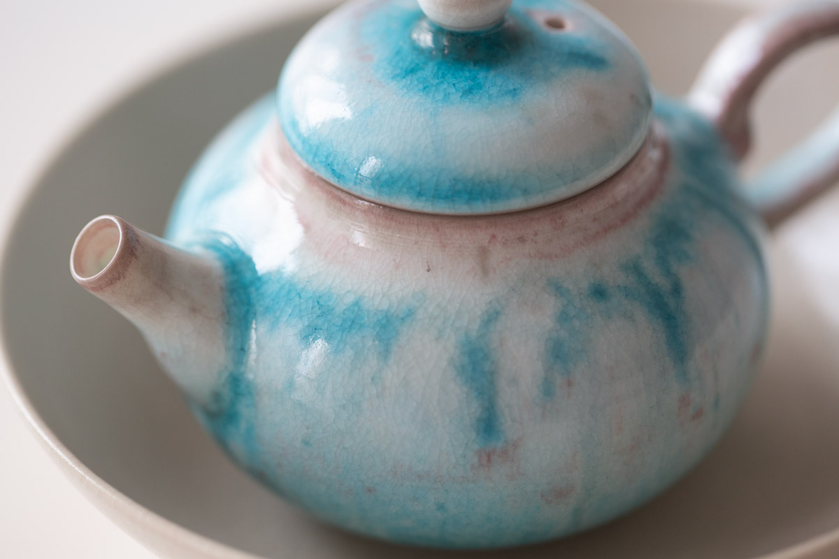 chameleon soda ash wood fired teapot iii 3 25 8 | BITTERLEAF TEAS