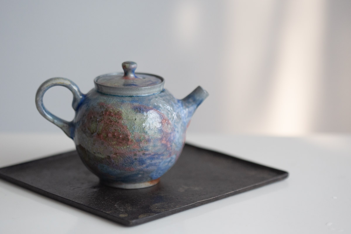 chameleon soda ash wood fired teapot iv 3 25 1 | BITTERLEAF TEAS