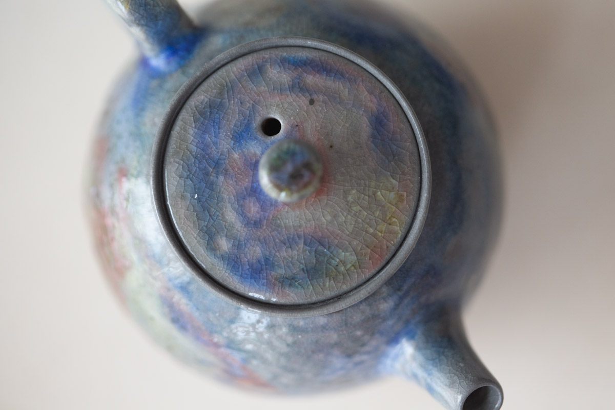 chameleon soda ash wood fired teapot iv 3 25 7 | BITTERLEAF TEAS