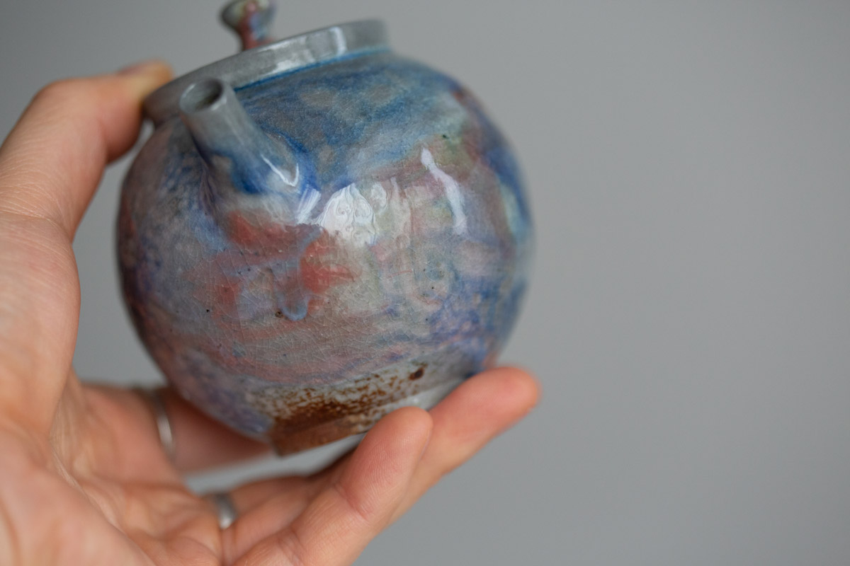 chameleon soda ash wood fired teapot iv 3 25 8 | BITTERLEAF TEAS