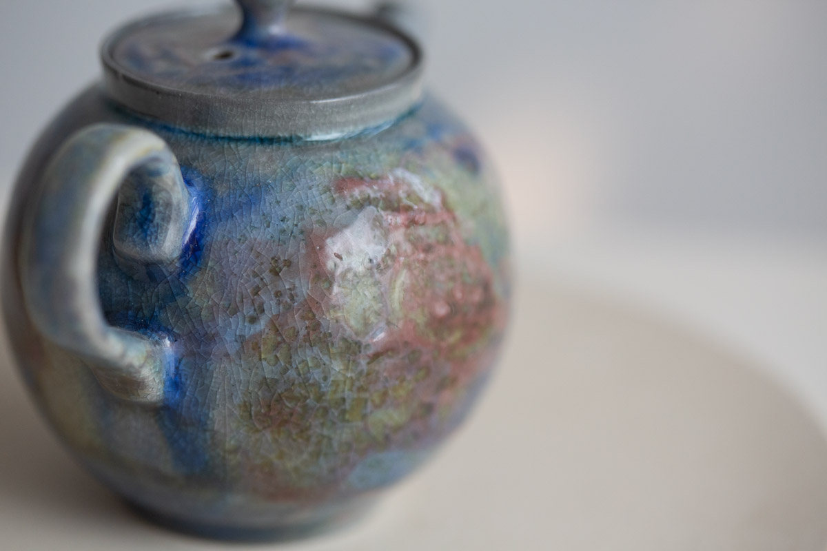 chameleon soda ash wood fired teapot iv 3 25 9 | BITTERLEAF TEAS