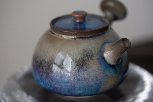 Chameleon Soda Ash Wood Fired Teapot V - Image 2