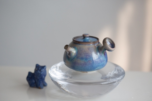 Chameleon Soda Ash Wood Fired Teapot V - Image 1