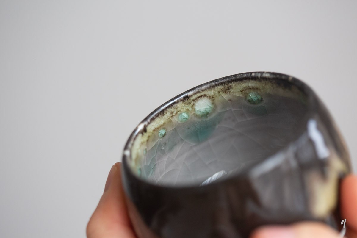 shino glaze teacup earth 14 | BITTERLEAF TEAS