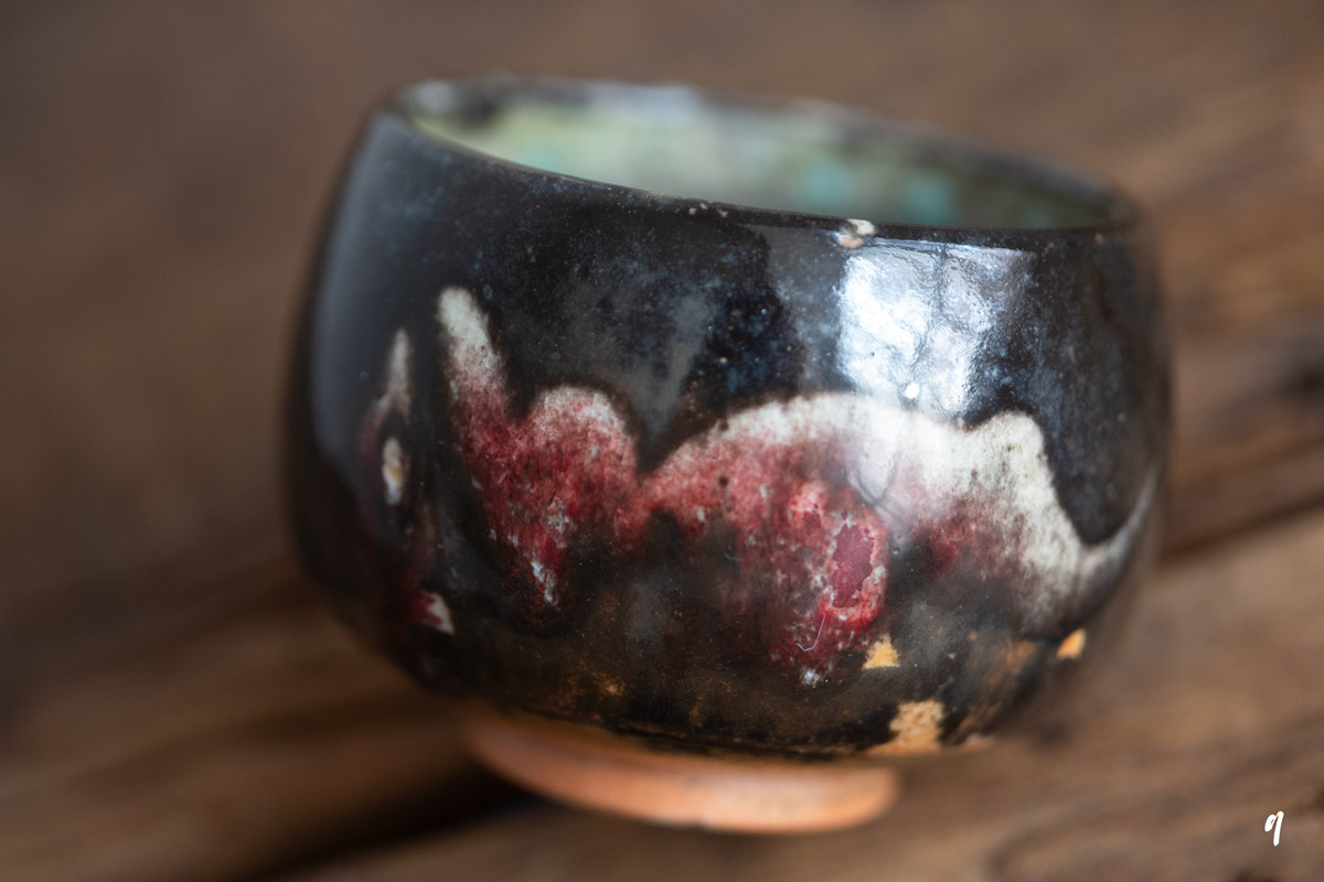 shino glaze teacup earth 17 | BITTERLEAF TEAS