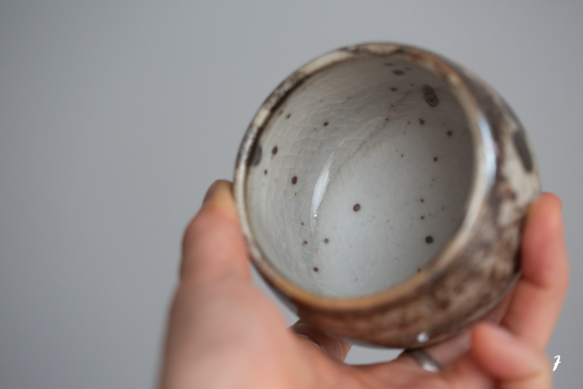 shino glaze teacup earth 2 | BITTERLEAF TEAS