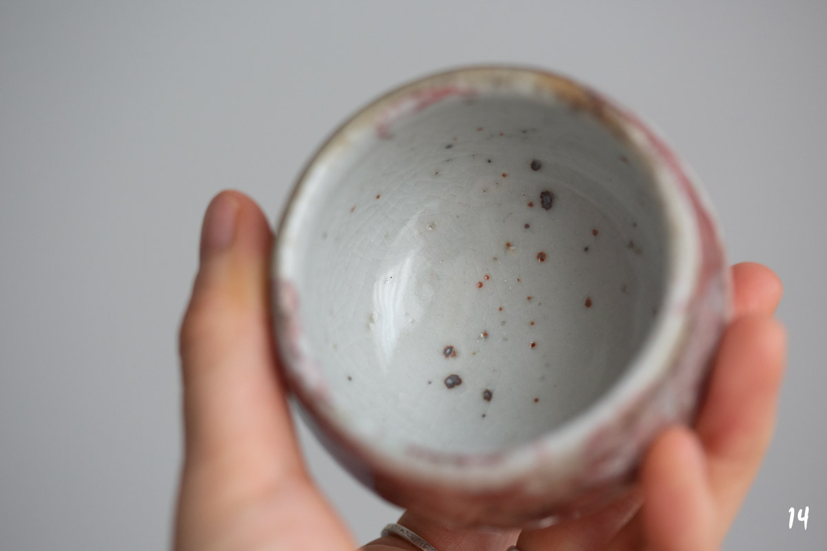 shino glaze teacup fire 18 | BITTERLEAF TEAS