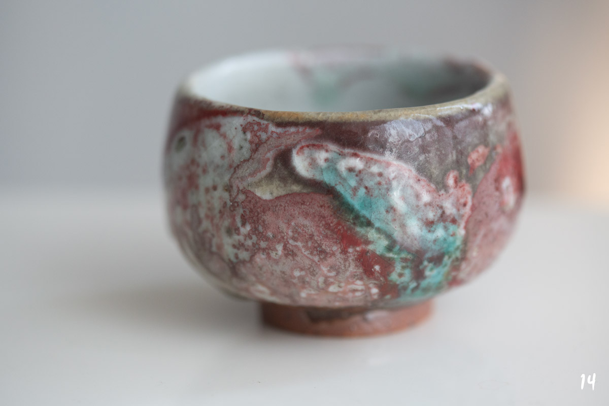 shino glaze teacup fire 20 | BITTERLEAF TEAS