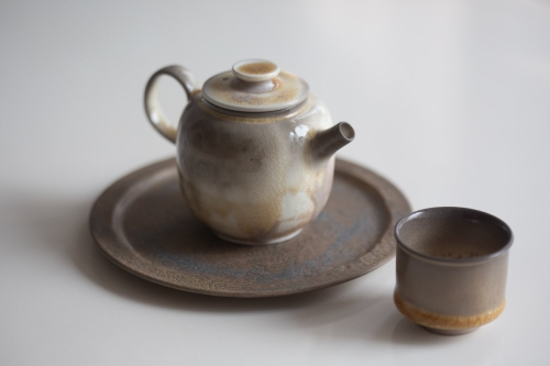 Stratus Soda Ash Wood Fired Teapot II - Image 1