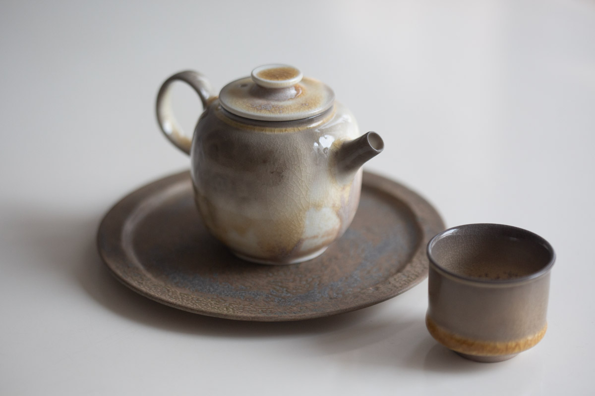 stratus soda ash wood fired teapot ii 3 25 1 | BITTERLEAF TEAS