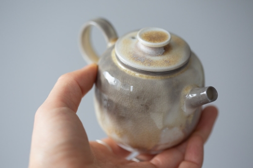 Stratus Soda Ash Wood Fired Teapot II - Image 3