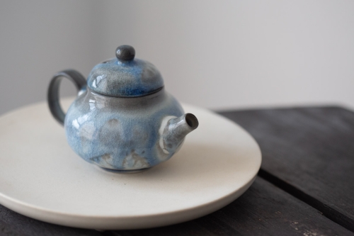 Stratus Soda Ash Wood Fired Teapot III - Image 1