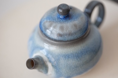 Stratus Soda Ash Wood Fired Teapot III - Image 2