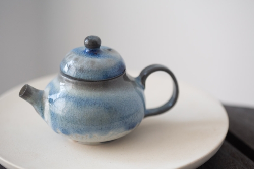 Stratus Soda Ash Wood Fired Teapot III - Image 4