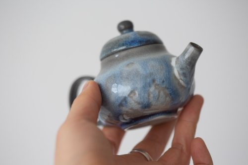 Stratus Soda Ash Wood Fired Teapot III - Image 7