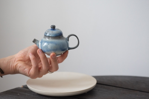 Stratus Soda Ash Wood Fired Teapot III - Image 9